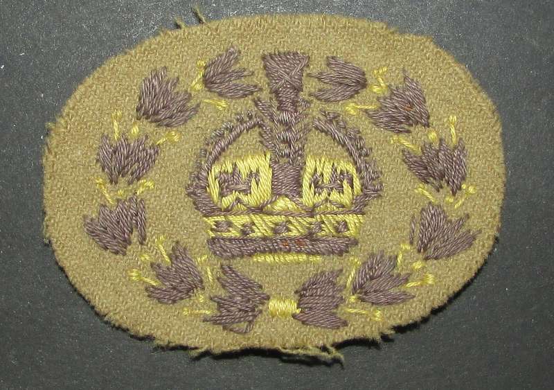 British Army Warrent Officer Rank Badge