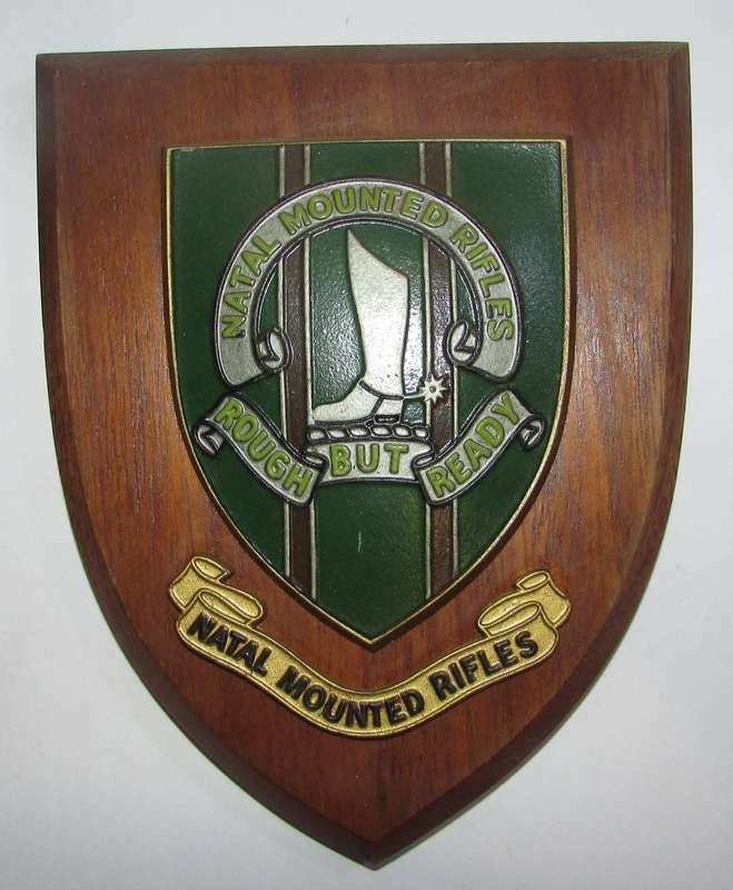 SADF - Natal Mounted Rifles Plaque