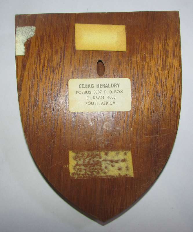 SADF - Natal Mounted Rifles Plaque