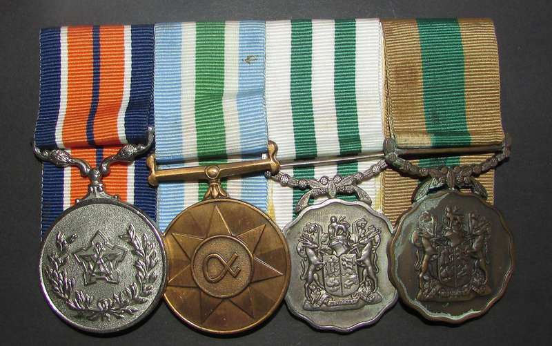 SADF - Full Size 20 Year Good Service Court Mounted Medal Group