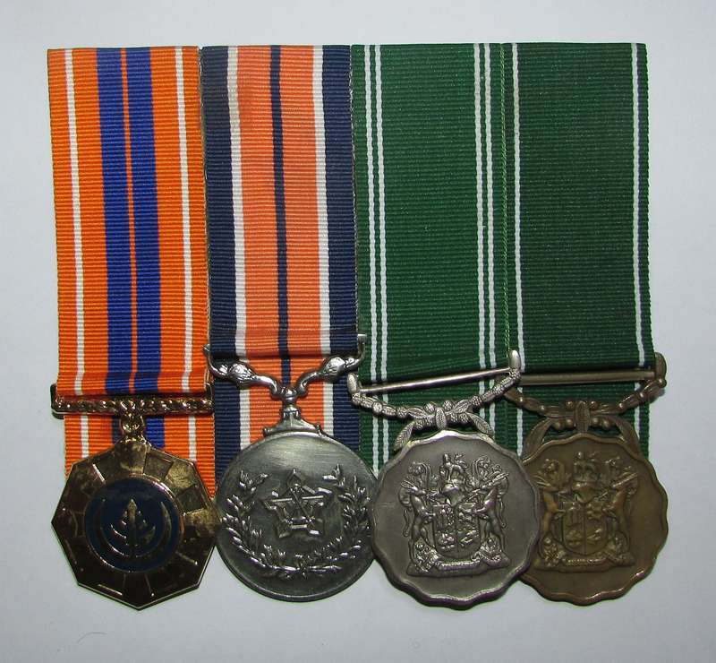 SADF - Full Size 20 Year Good Service Court Mounted Medal Group