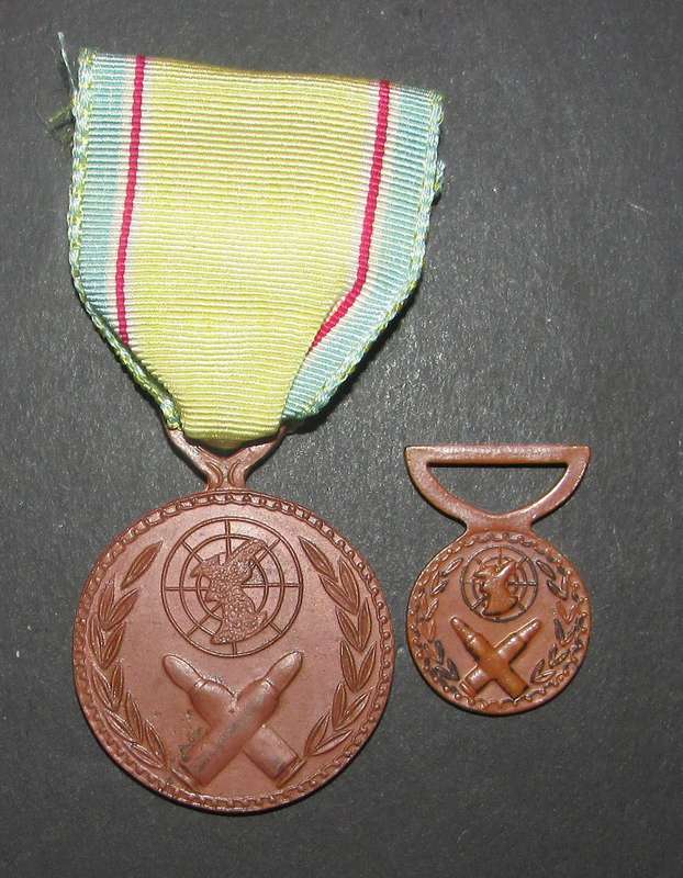 South Korea (Republic): Korean War Service Medal 1950-1953 with Miniature
