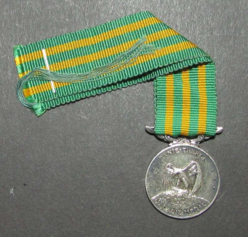 SADF - ORIGINAL MINIATURE DANIE THERON MEDAL(DTM) 1970-1997