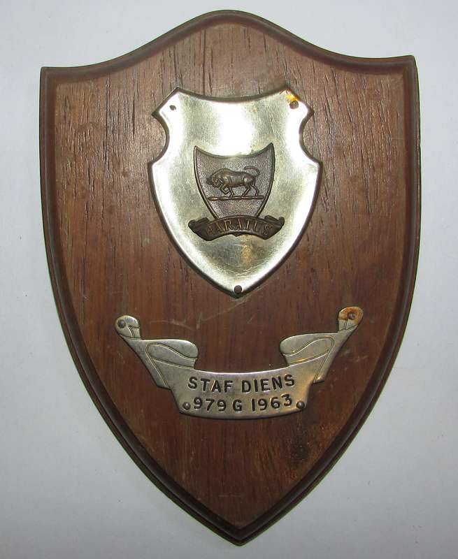 SADF - Army College Plaque