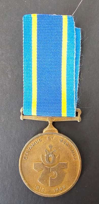 Full Size SAP 75 Year Medal: Groenewald