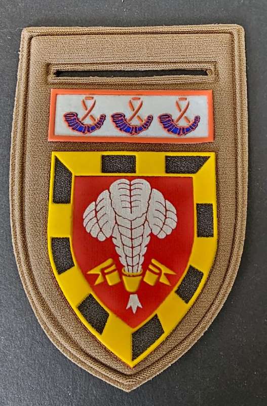 SADF - 1 SA Infantry Tupper Flash ( Broad Rim )