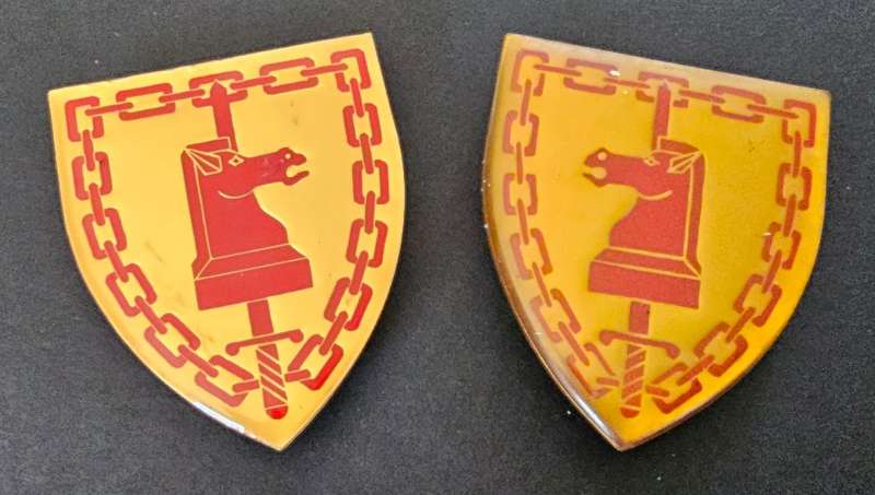 SADF - Army Battle School Shoulder Flash Pair