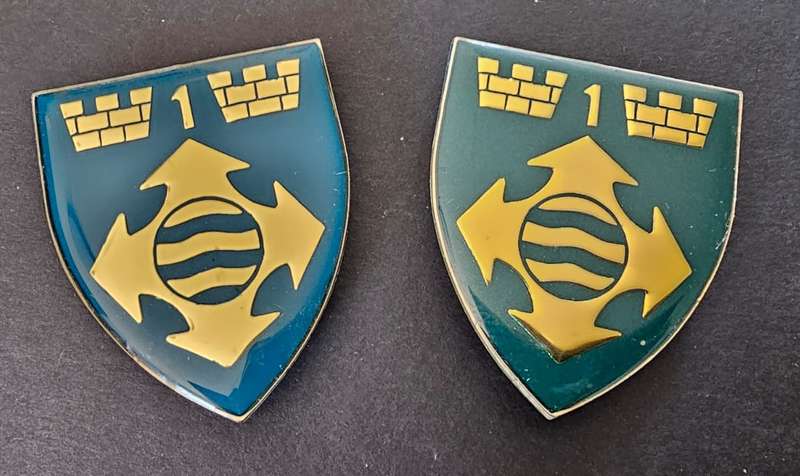 SADF - 1 Military Town Management Shoulder Flash Pair