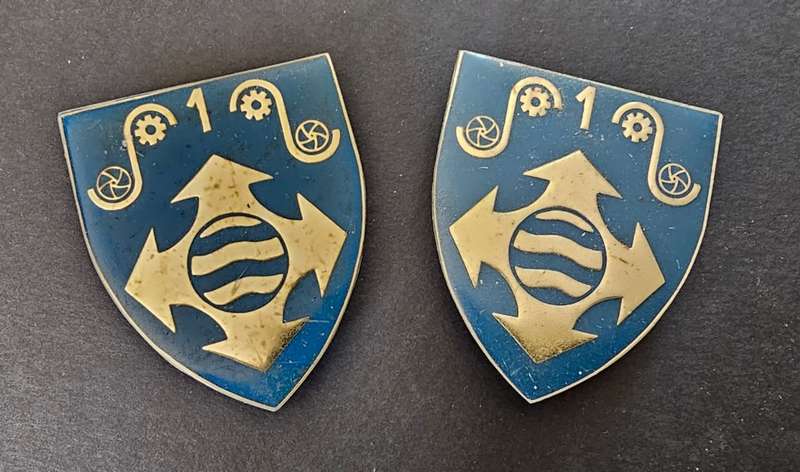 SADF - 1 Military Printing and Film Shoulder Flash Pair