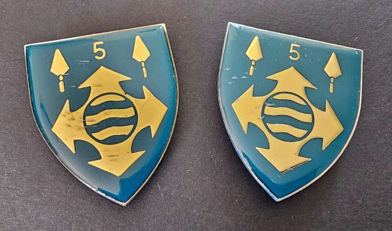 SADF - 5 Military Works Shoulder Flash Pair