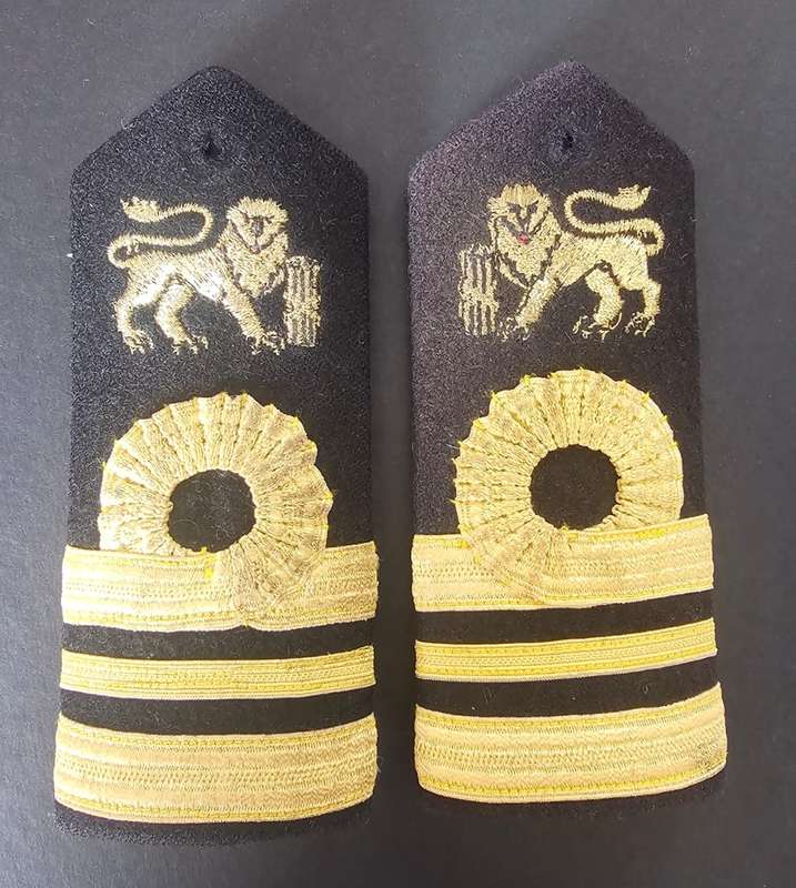 SADF - Navy Lieutenant Commander Epauletter Pair