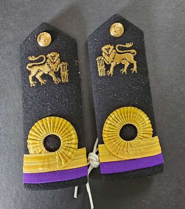 SADF - Navy Chaplain Rank Epauletter Pair