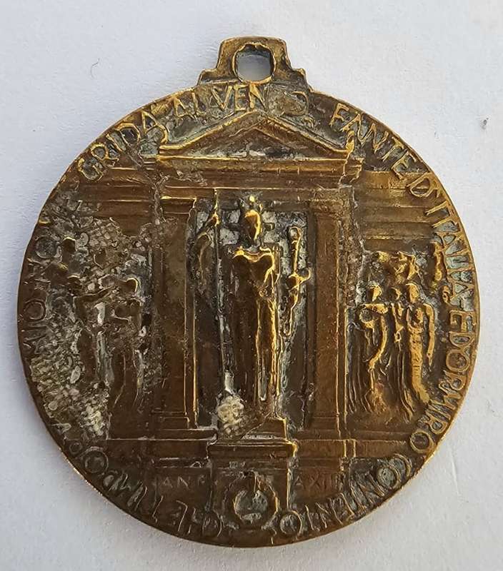 World War Two Era - Facist Italian Commemorative Medallion