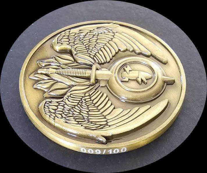 SADF -  Explosives Ordnance Challenge Coin - Number 009/100