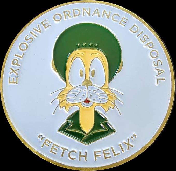SADF -  Explosives Ordnance Challenge Coin - Number 009/100