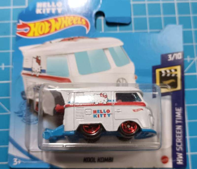 Hot Wheels Kool Kombi Hello Kitty White