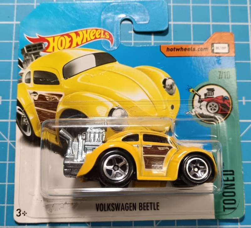 2017 Hot WheelsTooned VOLKSWAGEN BEETLE Yellow