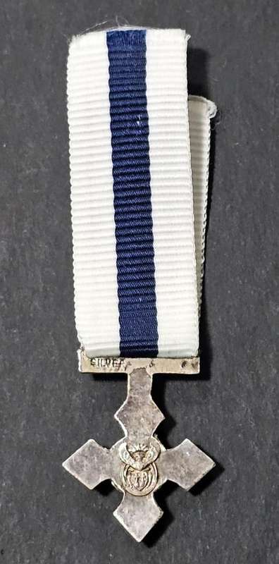 SANDF - Sterling Silver Miniature Navy Cross