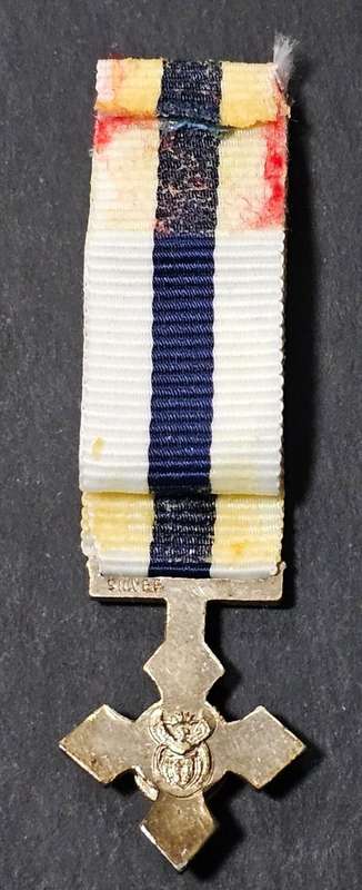 SANDF - Sterling Silver Miniature Navy Cross