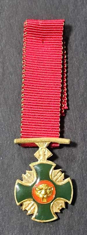 (Homelands) - Miniature Bophuthatswana Distinguished Gallantry Cross