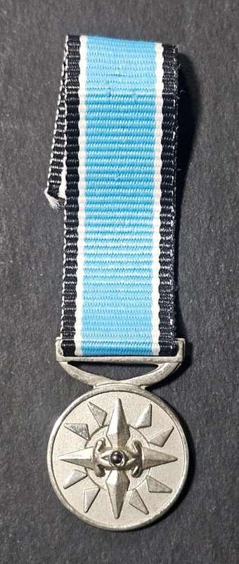 SADF/SANDF Intelligence Services Medal - Star of Honour Silver - Miniature