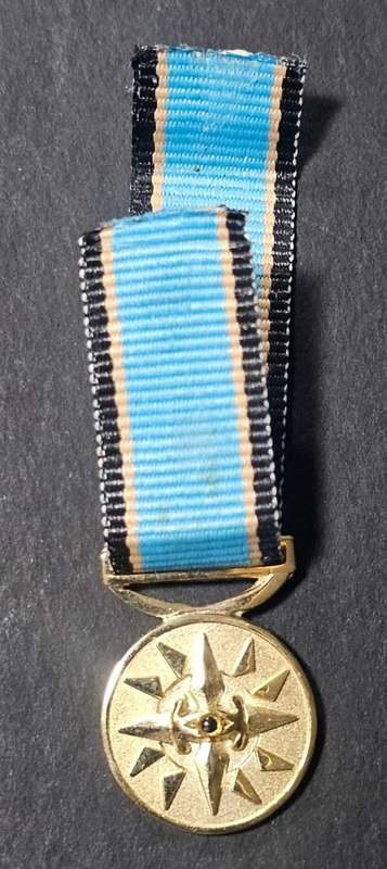 SADF/SANDF Intelligence Services Medal - Star of Honour Gold - Miniature
