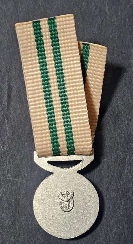 SADF/SANDF Intelligence Services Medal - Loyal Service Silver - Miniature