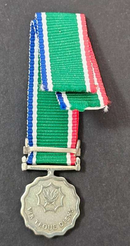 SADF - Faithful Service Miniature Medal with 30 Year Bar