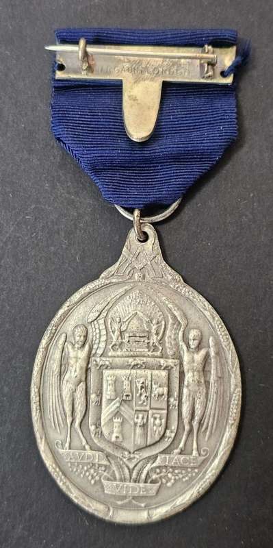 Sterling Silver 1919 Masonic Peace Medal in Original Case