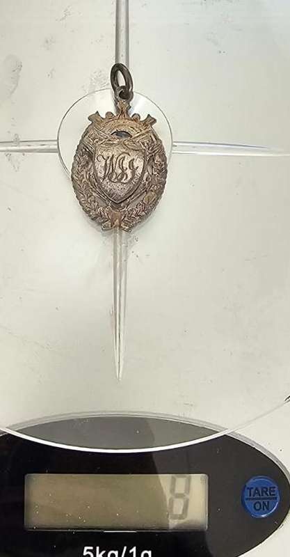 Sterling Silver Sport Medallion in Original Case - 8 Grams