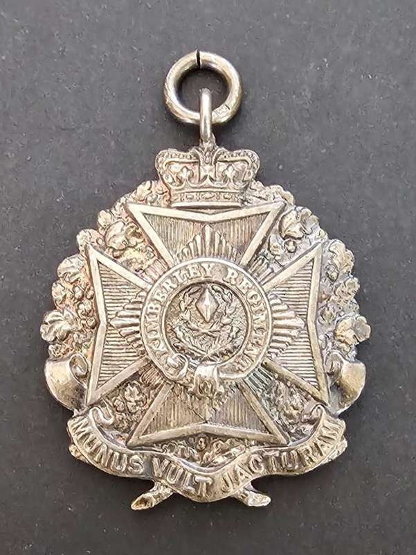 Sterling Silver Kimberley Regiment Medallion Awarded to: Corporal J.C Gibson - Fleming Cup Winning