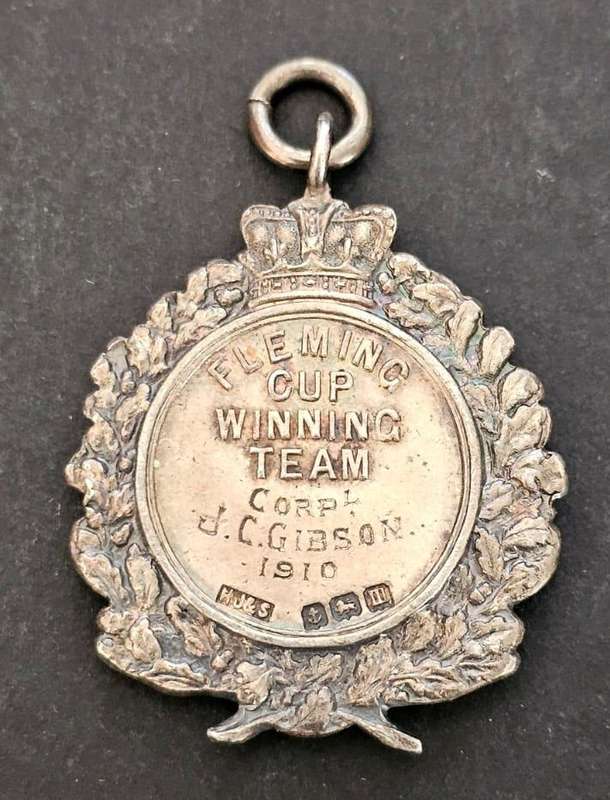 Sterling Silver Kimberley Regiment Medallion Awarded to: Corporal J.C Gibson - Fleming Cup Winning