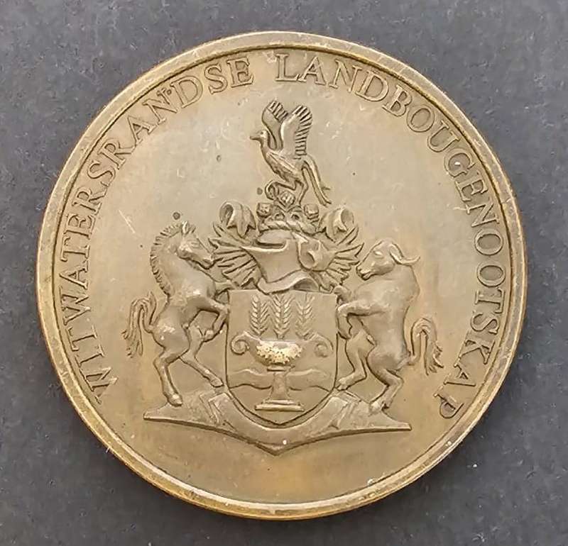 Witwatersrand Agricultural Society Medal Awarded to: H Du Preez Ran Easter Show