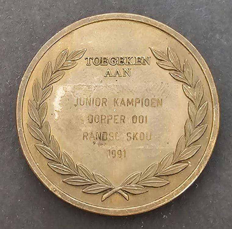 Witwatersrand Agricultural Society Medal Awarded to: H Du Preez Ran Easter Show