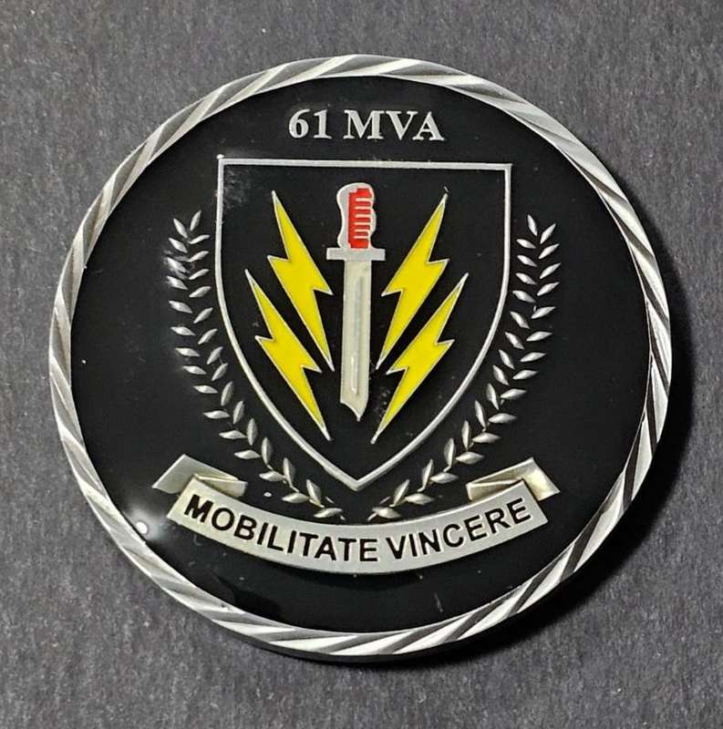 SADF -  61 Mechanised Infantry MVA Challenge Coin - Number 78