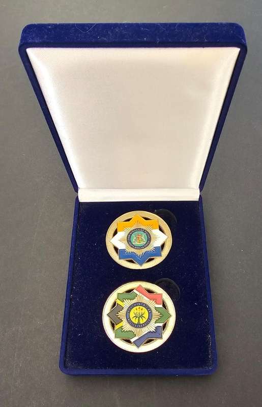Only 50 Sets Made - South African Police Special Task Force Numbered Challenge Coin set - Number 10