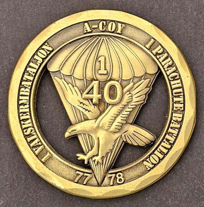 1 Parachute Battalion Numbered 40 Year Challenge Coin