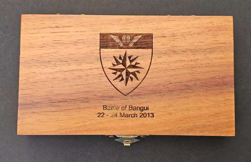 Only 50 Sets Made - South African Special Forces " Battle of Bangui " Challenge Coins - #9