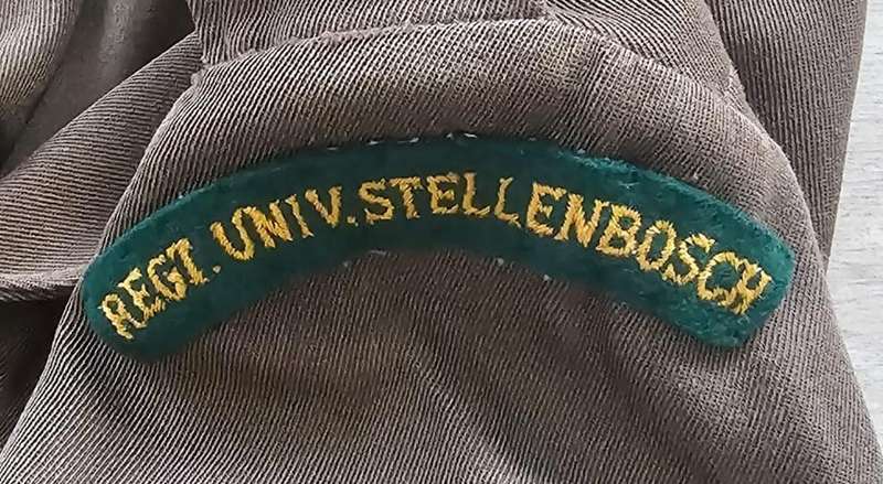 SADF - Regiment University of Stellenbosch Battle Dress Bunny Jacket and Trousers - Dated 1965