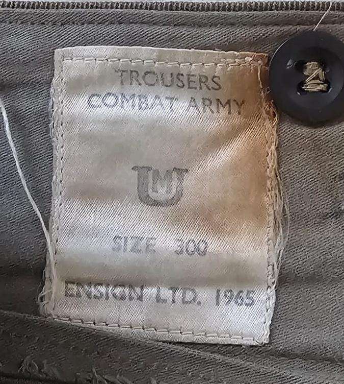 SADF - Regiment University of Stellenbosch Battle Dress Bunny Jacket and Trousers - Dated 1965