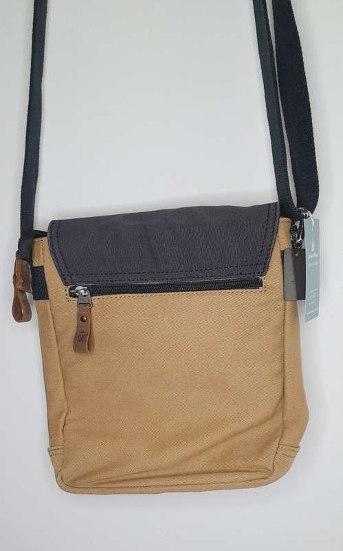 Troop London Heritage canvas leather cross body bag