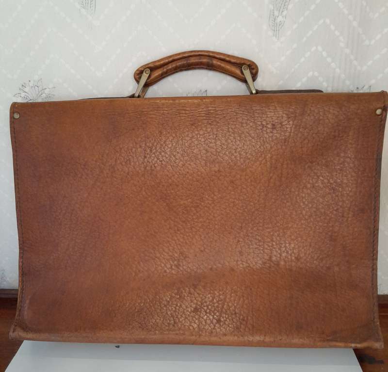 Vintage leather briefcase