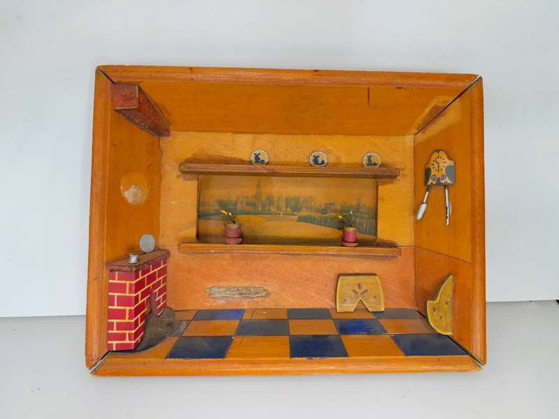 Very old, vintage diorama