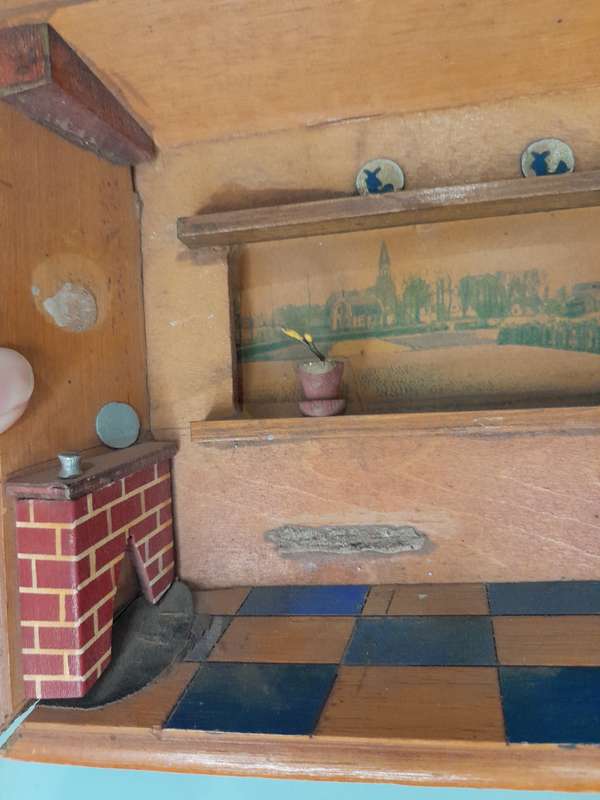 Very old, vintage diorama