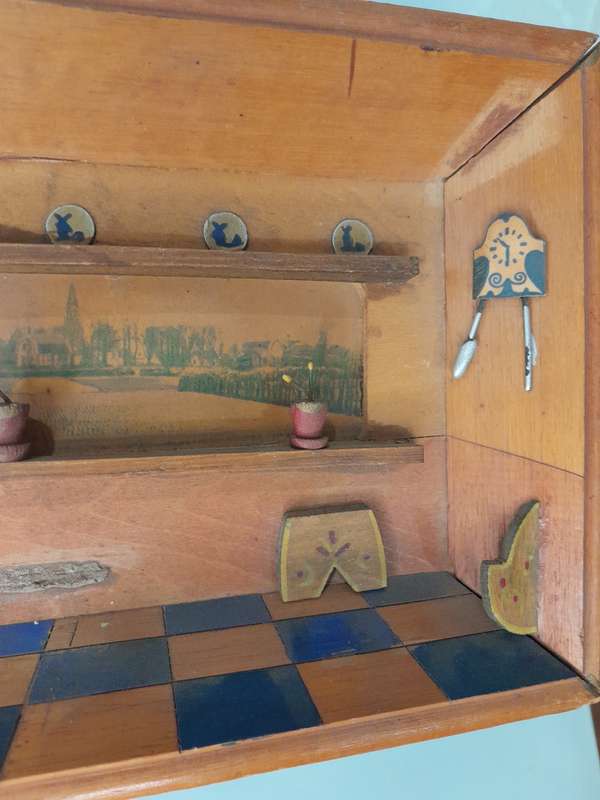 Very old, vintage diorama
