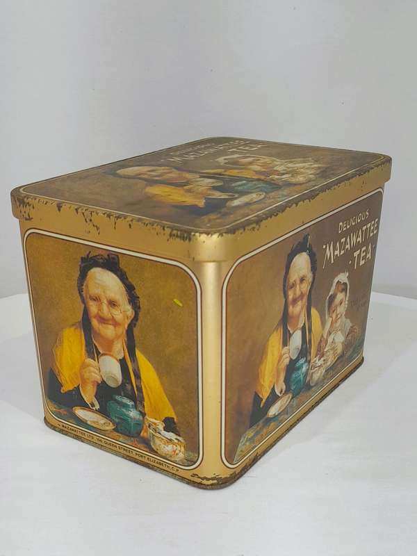 Mazawattee tea tin
