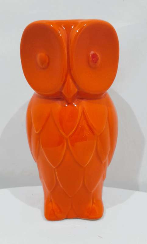 Ceramic owl tealight candle holder