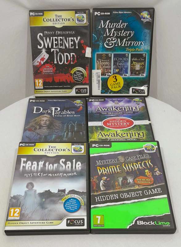 32x PC games bundle various titles - Hidden object and puzzle games