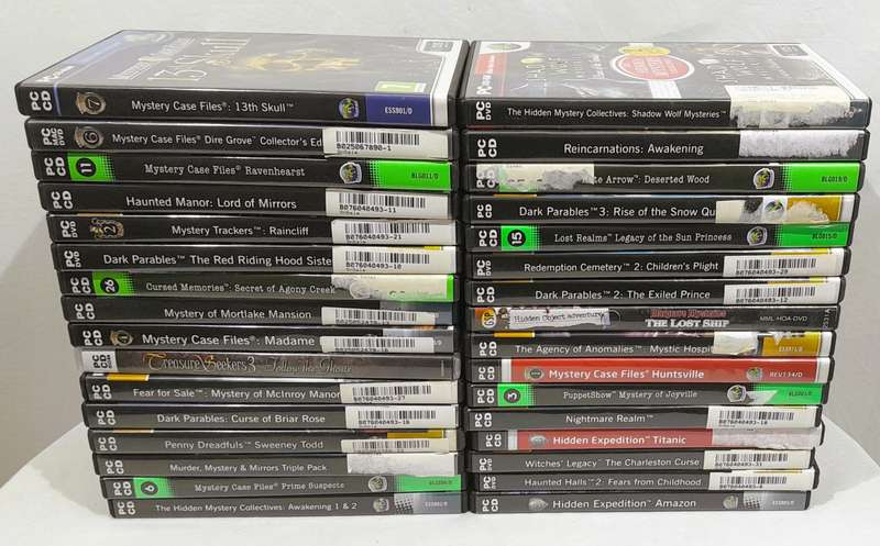 32x PC games bundle various titles - Hidden object and puzzle games
