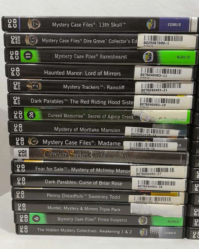 32x PC games bundle various titles - Hidden object and puzzle games